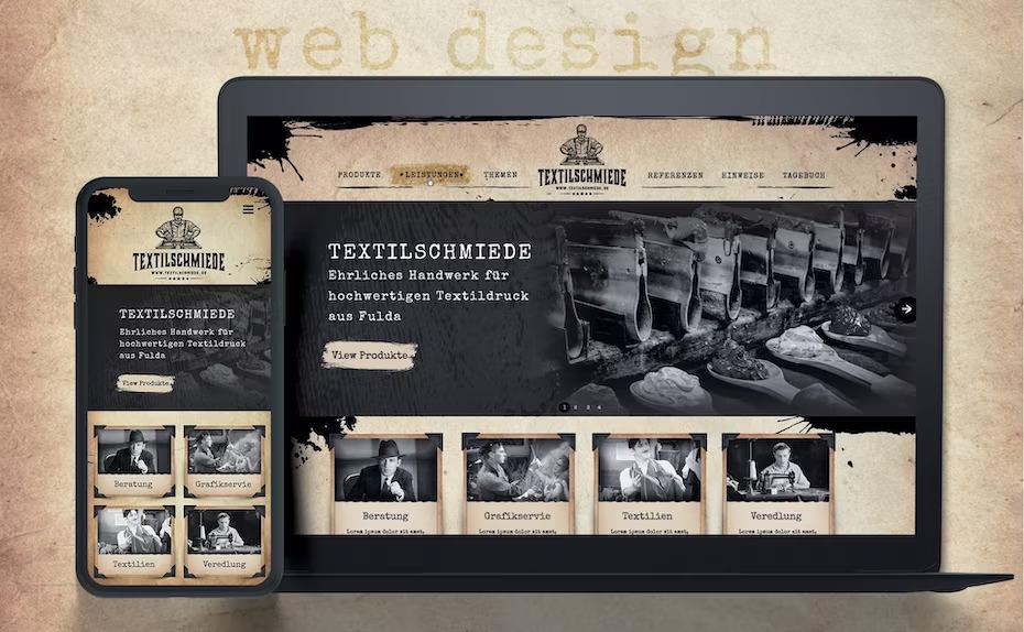 Bật mí những ý tưởng thiết kế giao diện người dùng website Tam Nguyên Media Thiết kế web Vintage mang lại sự hoài cổ, ấm áp và quen thuộc