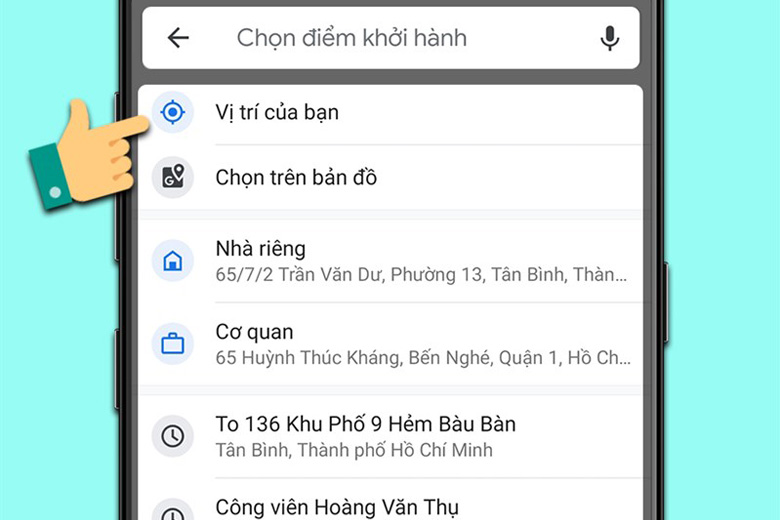 Google Maps là gì? Cách sử dụng Google Maps Tam Nguyên Media Chọn vị trí bắt đầu