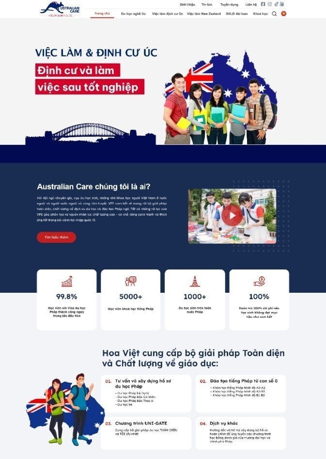 Thiet ke website xuat khau lao dong Nhat Ban chuyen nghiep - Công ty Thiết Kế Website Tam Nguyên