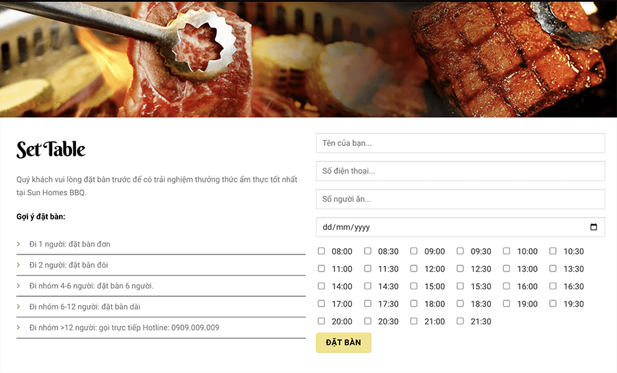 dat ban - Công ty Thiết Kế Website Tam Nguyên