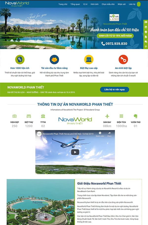 thiet ke website bat dong san novaword mau so 5 1 - Công ty Thiết Kế Website Tam Nguyên