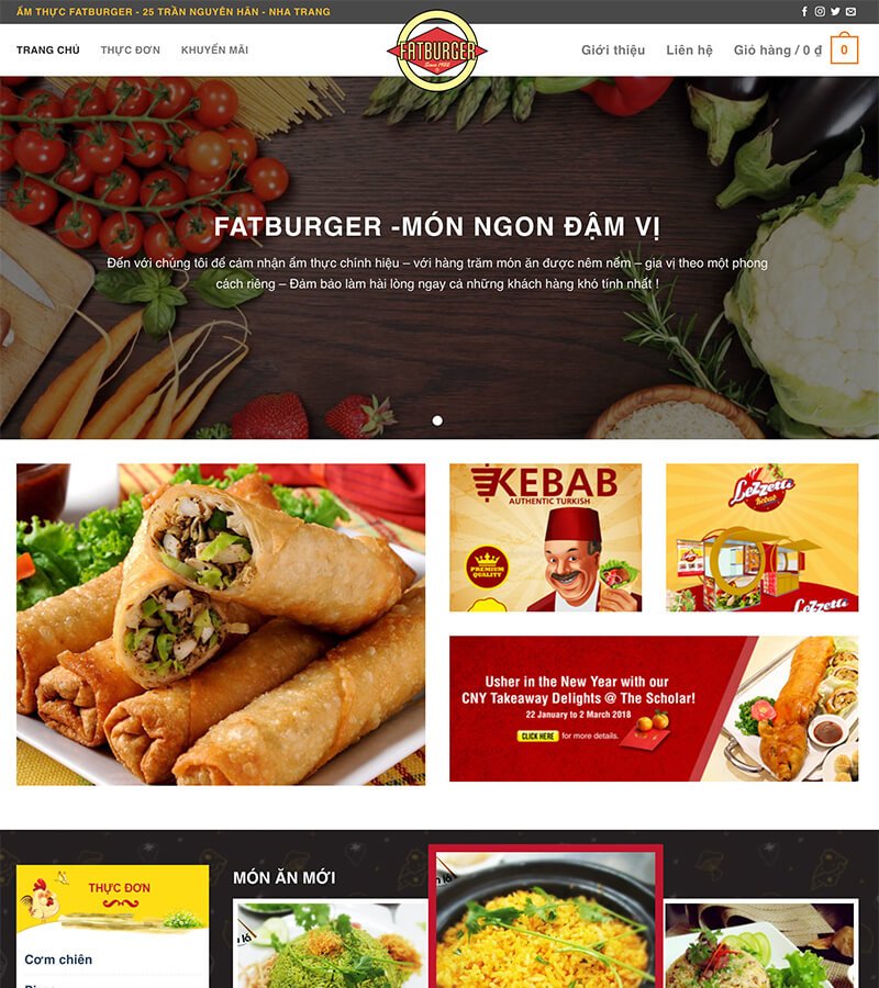 web nha hang fatbuger - Công ty Thiết Kế Website Tam Nguyên