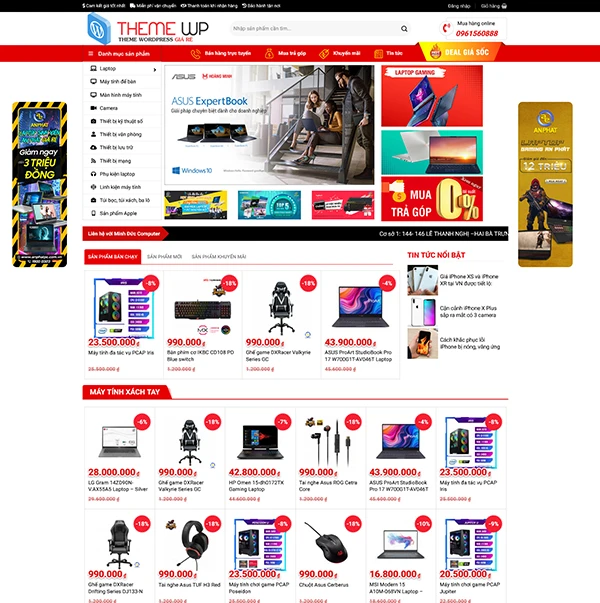 web ban hang may tinh - Công ty Thiết Kế Website Tam Nguyên