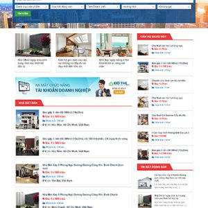 Thiết kế website nhà đất bán và cho thuê