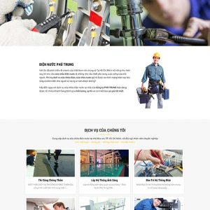 Thiết kế website công ty điện nước chuyên nghiệp