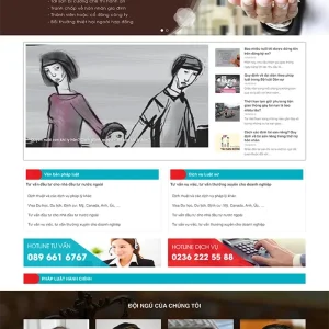Thiết kế website công ty Luật chuyên nghiệp