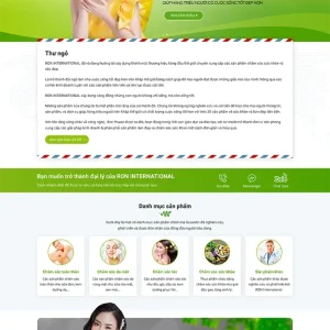 Thiết kế website nhà cung cấp mỹ phẩm chuyên nghiệp