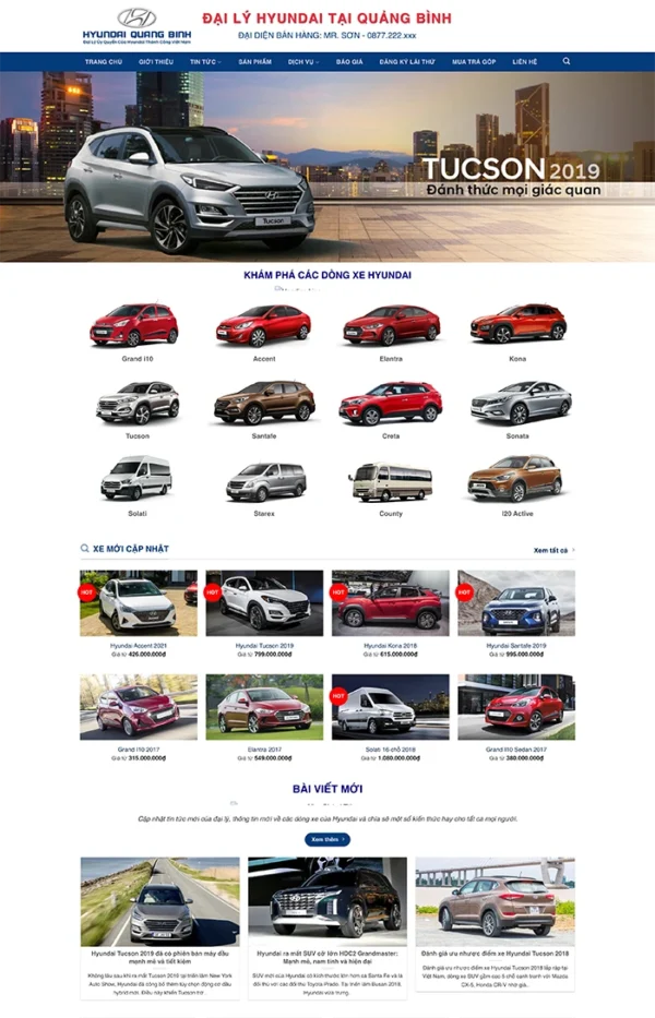 Thiết kế website giới thiệu sản phẩm Showroom Quảng Bình Tam Nguyên Media Thiết kế website giới thiệu sản phẩm Showroom Quảng Bình