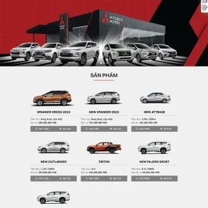 Thiết kế website đại lý xe ô tô, showroom ô tô chuyên nghiệp