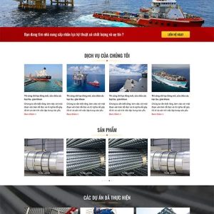 Thiết kế website giới thiệu công ty thương mại và cơ khí