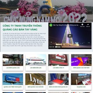Thiết kế website công ty quảng cáo