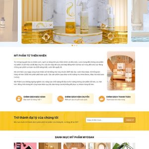 Thiết kế website bán hàng mỹ phẩm, làm đẹp Online