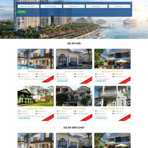 Thiết kế website dự án nhà ở và cho thuê