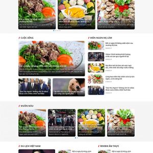 Mẫu website Blog du lịch chuyên nghiệp