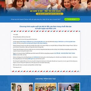 Thiết kế website giới thiệu các khoá học