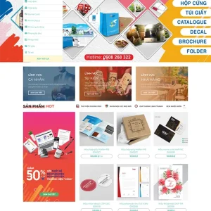 Thiết kế website công ty in ấn chuyên nghiệp