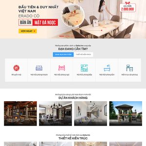 Thiết kế website kiến trúc nội thất chuyên nghiệp