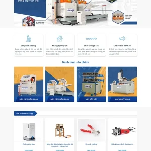 Thiết kế website máy cơ khí chuyên nghiệp