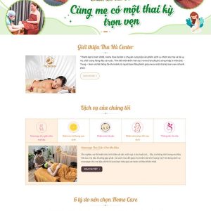 Thiết kế website chăm sóc Mẹ và Bé tại nhà