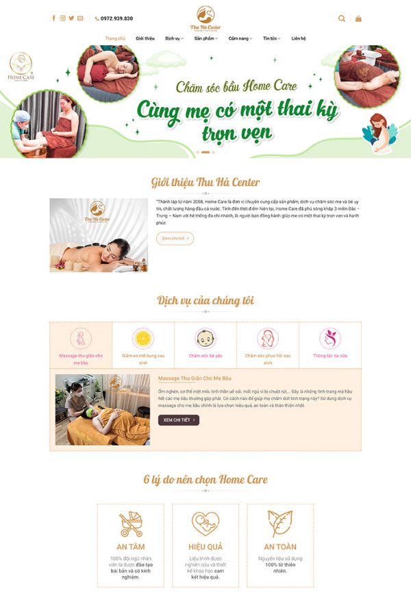 Thiết kế website chăm sóc Mẹ và Bé tại nhà Tam Nguyên Media Thiết kế website chăm sóc Mẹ và Bé tại nhà