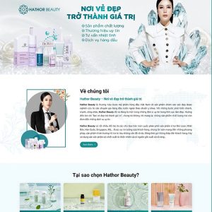 Thiết kế website bán hàng mỹ phẩm, thực phẩm chức năng
