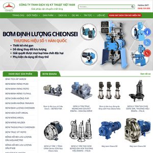 Thiết kế website máy bơm nước chuyên nghiệp