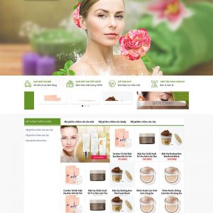 Thiết kế website mỹ phẩm thiên nhiên chuyên nghiệp