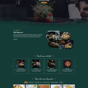 Thiết kế website nhà hàng Dola Restaurant chuyên nghiệp