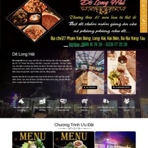 Thiết kế website nhà hàng dê đặc sản chuyên nghiệp