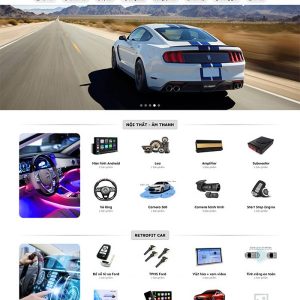 Thiết kế website bán phụ kiện độ xe ôtô