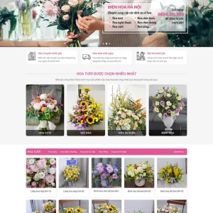 Thiết kế website shop hoa tươi nhỏ chuyên nghiệp