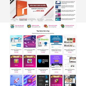 Thiết kế website bán phần mềm chuyên nghiệp