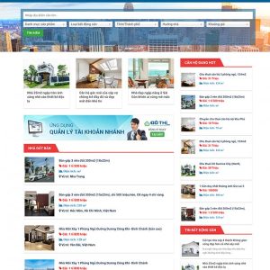 Thiết kế website dịch vụ mua bán nhà đất