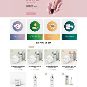 Thiết kế website bán hàng công ty mỹ phẩm, làm đẹp