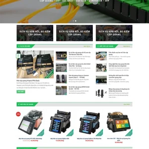 Thiết kế website cung cấp thiết bị thi công cáp quang