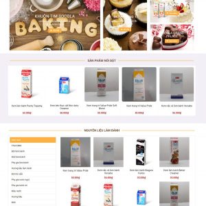 Thiết kế website công ty làm bánh ngọt