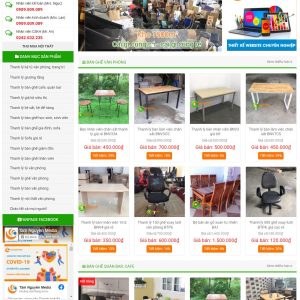 Thiết kế website đồ nội thất cũ chuyên nghiệp