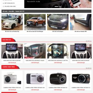 Mẫu website bán xe ô tô chuyên nghiệp