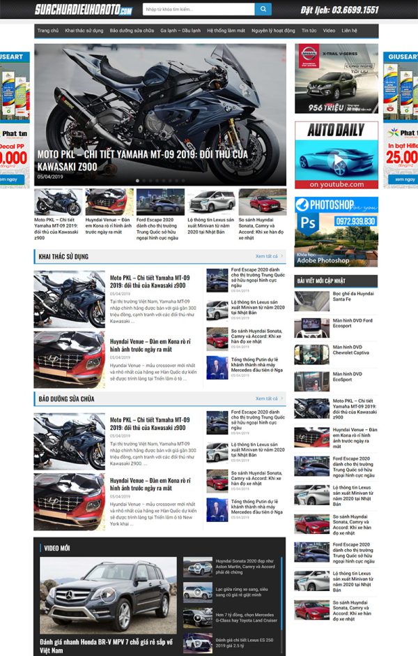 Mẫu website tin tức chuyên nghiệp giá rẻ Tam Nguyên Media Thiết kế website tin tức