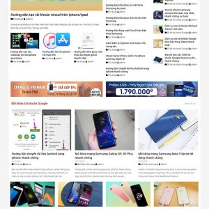 Thiết kế website tin tức mẫu số 2