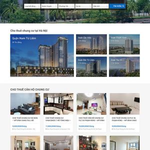 Thiết kế website cho thuê chung cư tại Hà Nội