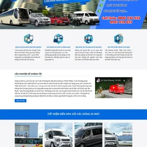 Thiết kế website cho thuê xe du lịch chuyên nghiệp