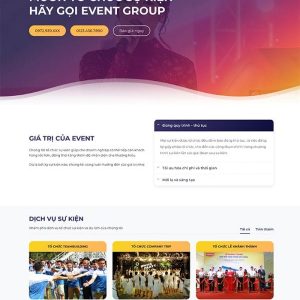 Thiết kế website công ty tổ chức sự kiện chuyên nghiệp