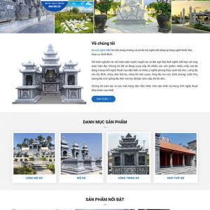 Thiết kế website đá mỹ nghệ cao cấp