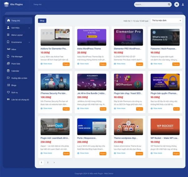 Thiết kế website bán plugin wordpress chuyên nghiệp Tam Nguyên Media Thiết kế website bán plugin wordpress chuyên nghiệp