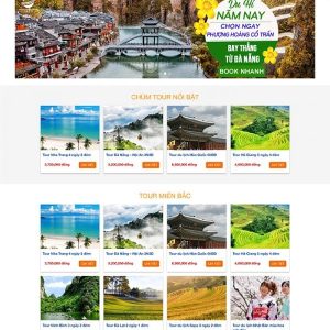 Thiết kế website bán tour du lịch, khách sạn chuyên nghiệp