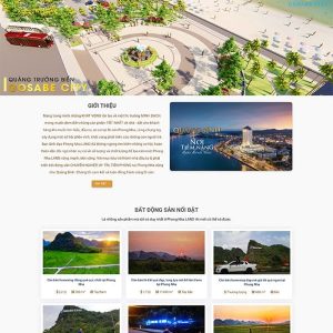 Thiết kế website công ty bán và cho thuê bất động sản