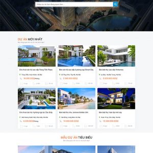 Thiết kế website bán và cho thuê dự án bất động sản