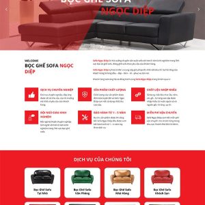 Thiết kế website bọc ghế Sofa tại nhà