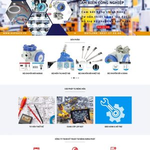 Thiết kế website công ty phân phối cảm biến công nghiệp